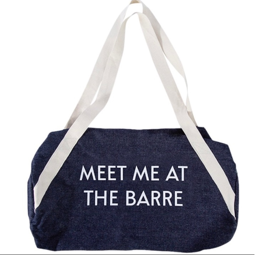Cute denim gym bag